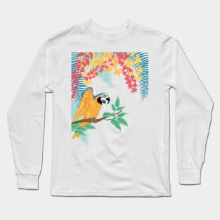 Parrot in Trees Long Sleeve T-Shirt